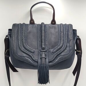 ANTHROPOLOGIE Holding Horses Saddlebag Fine Leather Satchel w Crossbody …